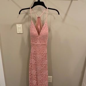 Pink prom dress